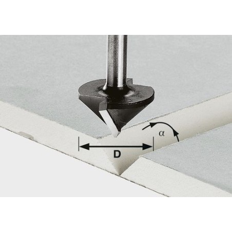 Festool Plasterboard V-groove cutter HW S8 D32/90°