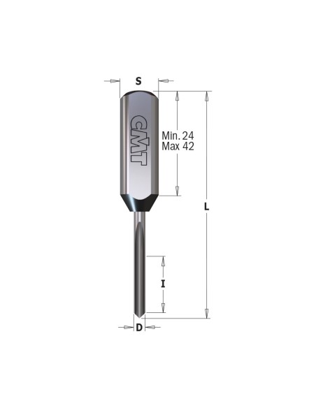 Mèches d'haute qualité pour perceuses multi-broches en HWM - LONGUE DURÉE, S10mm - L57.5/70mm