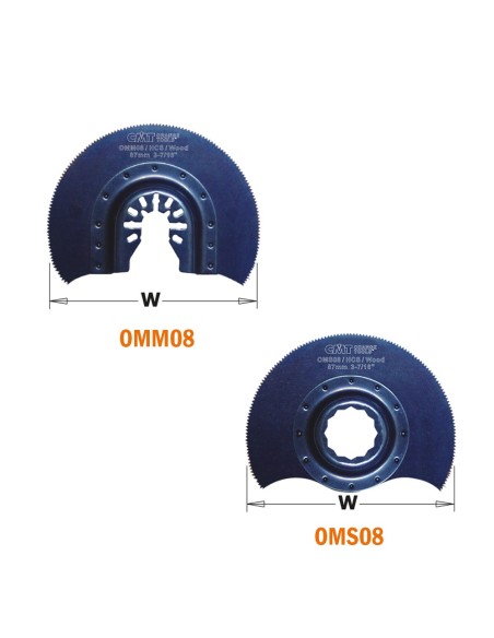 87mm Hoja Radial con Dientes para Madera