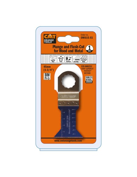 45mm Plunge and Flush-Cut for Wood and Metal