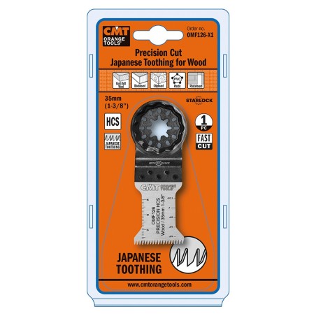 35 mm Präzisionsschnitt, Japan-Zahn im Holz