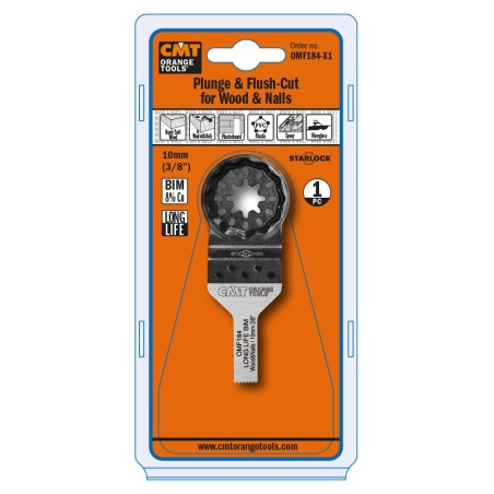 10mm Lame plongeante et de coupe à ras pour bois et clous. Long-life.