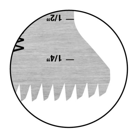 35mm Lama taglio di precisione a dentatura doppia "Giapponese" per legno. Lunga durata.