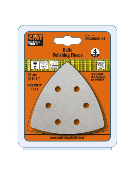 93mm Polierfilz, gelocht für Delta Platte