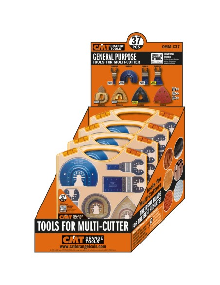 Set 37 Pz Lame e Accessori per Utensili Multifunzione