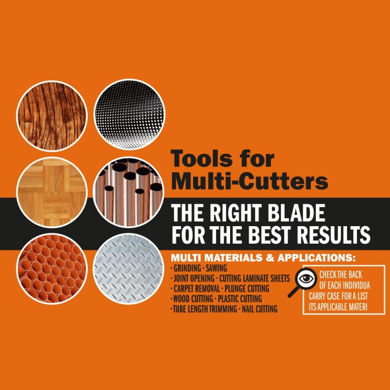 Set 37 pcs. Cutting Accessories for Oscillating Multi tool
