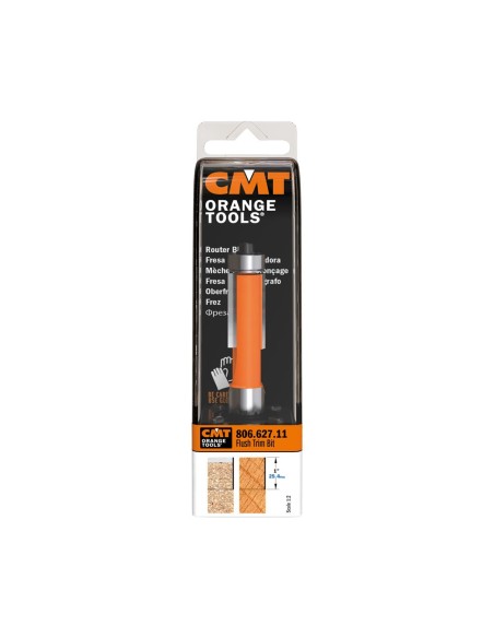 Flush trim router bits