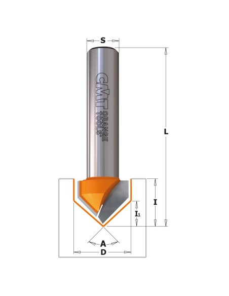 V-Grooving router bits (90°)