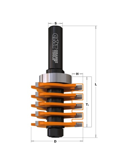 Finger joint router bits