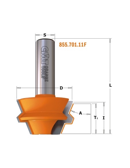 Lock miter router bit set