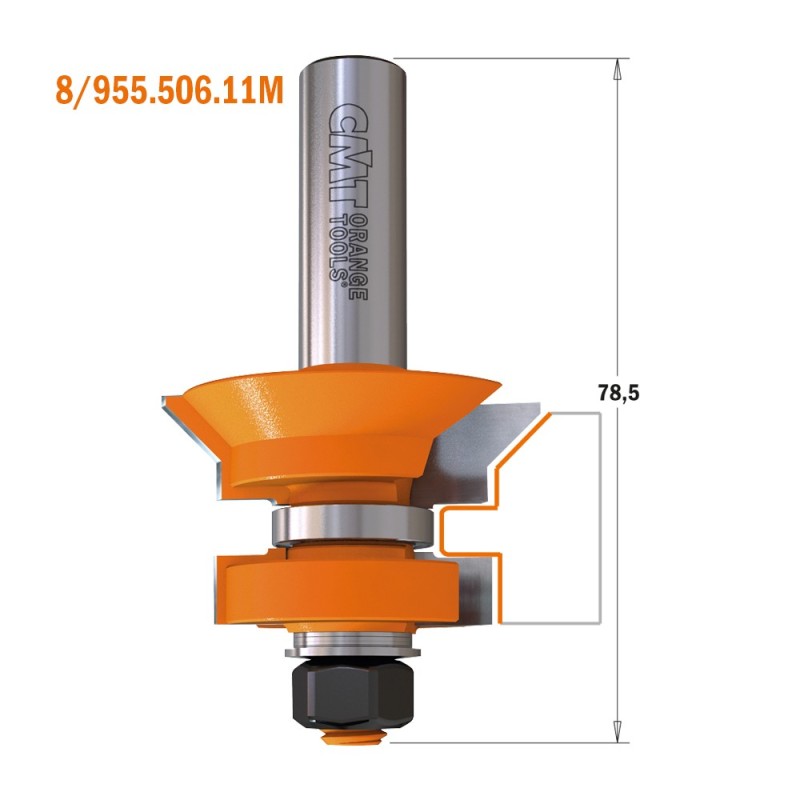V-Tongue & groove router bit set