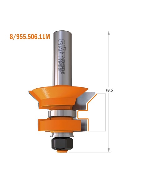 V-Tongue & groove router bit set