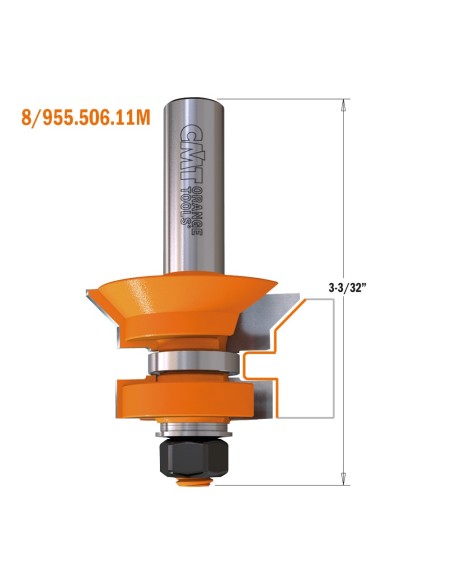 V-Tongue & groove router bit set