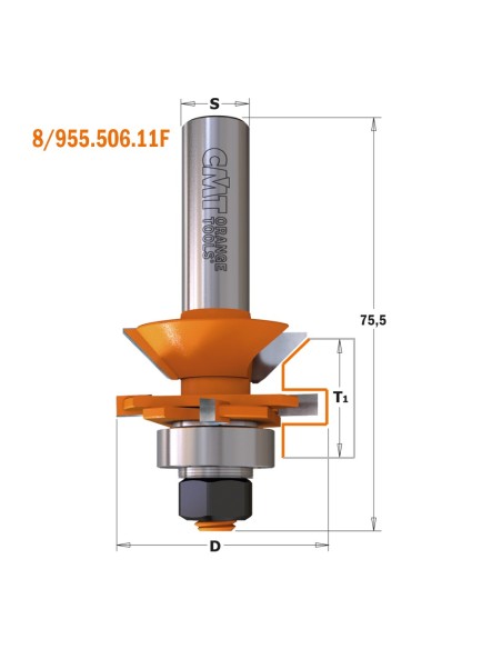 Set di frese per giunzioni a V