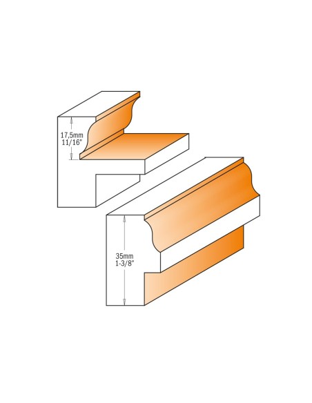 Window sash router bit sets