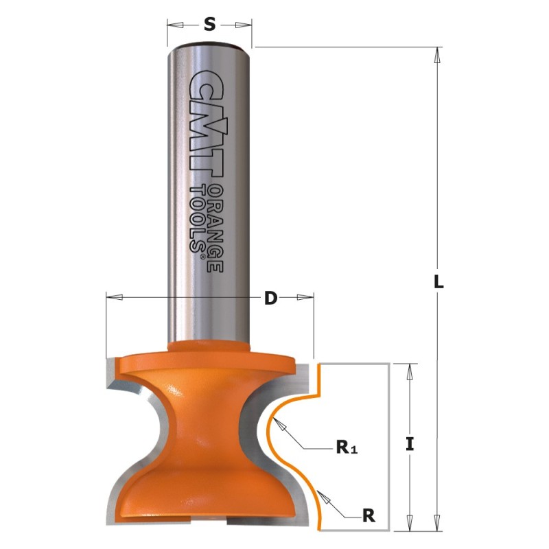 Window sill & finger pull router bits