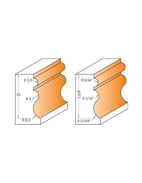 Moulding Bits with bearing