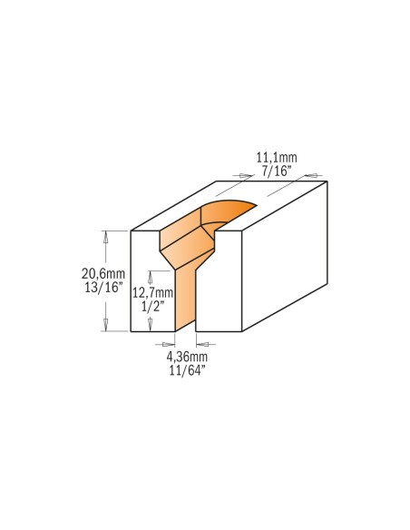 Countersink screw slot router bits