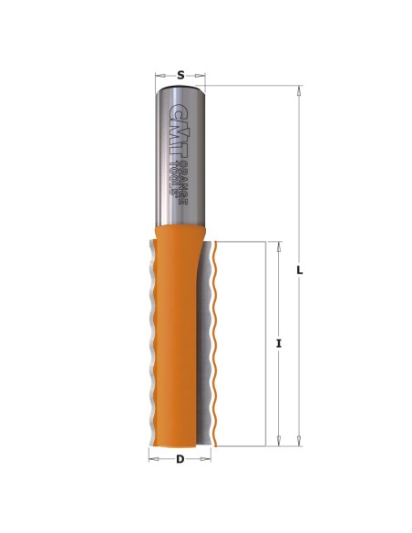 Solid surface wavy joint router bits