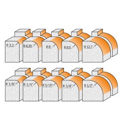 Frese a raggio concavo per materiali compositi 2