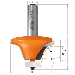 Fresa de radio cóncavo para materiales compuestos 2