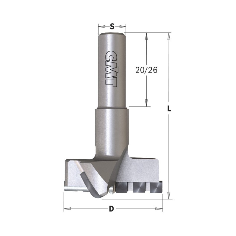 Diamantbeschlagbohrer - LANGLEBIGES SCHÄRFEN, S 10mm - L 57,5mm