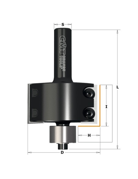 Grand rabbeting router bits with insert knives