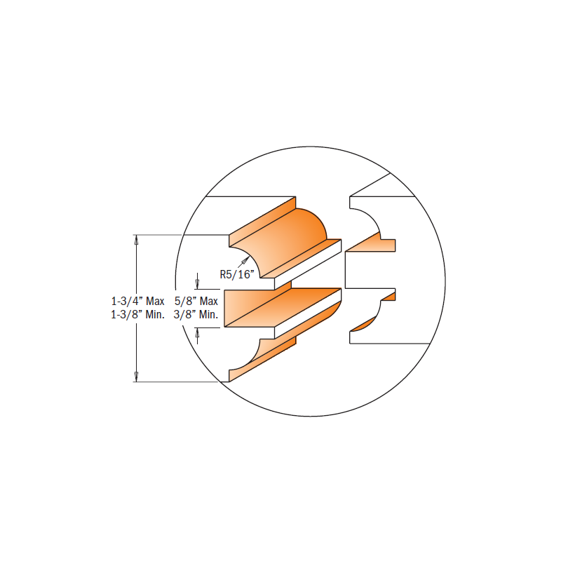 Entry & interior door router bit sets
