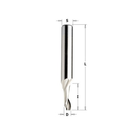 5%co-HS-Spiralfräser mit einer Positivschneide für Aluminium und PVC