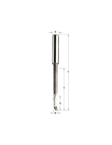5%co HSS spiral bits for aluminium positive single flute for high cutting depth