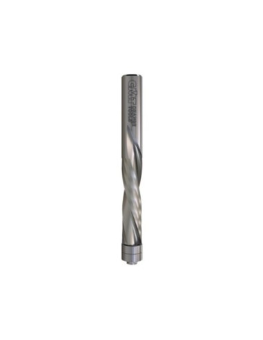 Double-bearing spiral flush trim router bits