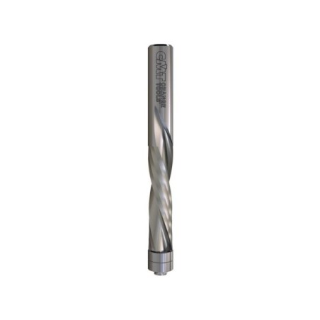 Double-bearing spiral flush trim router bits