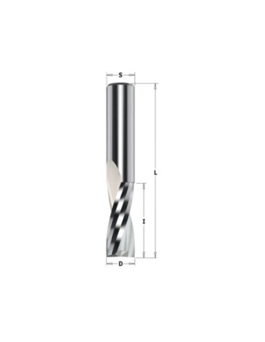 Solid carbide upcut spiral bits