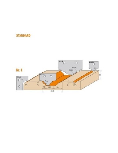 Set completo per antine in MDF