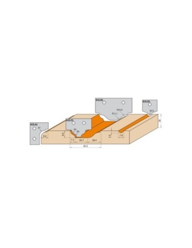 Coltelli per porte in MDF
