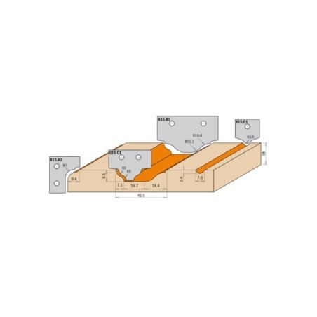 Cuchillas para puertas MDF