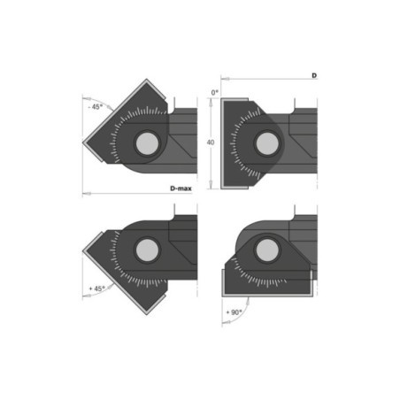 Adjustable chamfering CNC cutter