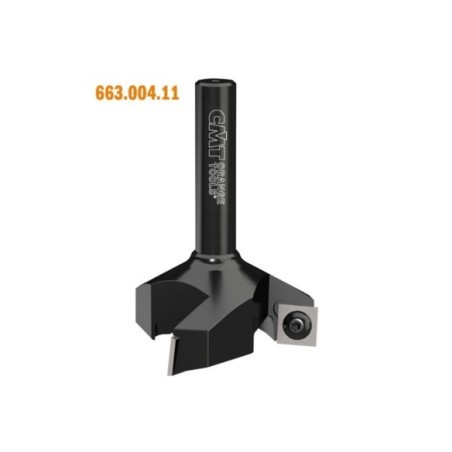 Spoilboard surfacing router cutters with insert knives