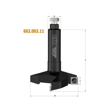 Fresas de cuchillas reversibles para nivelar