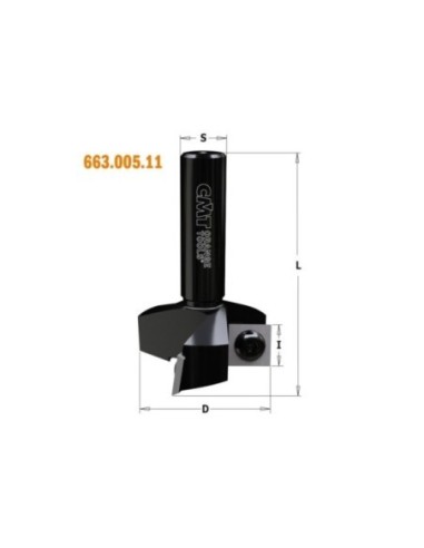 Spoilboard surfacing router cutters with insert knives