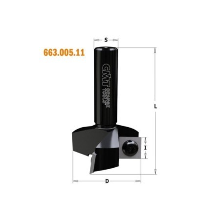Spoilboard surfacing router cutters with insert knives