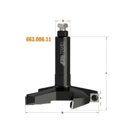 Spoilboard surfacing router cutters with insert knives