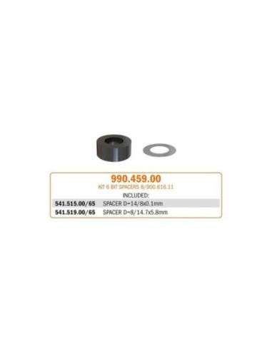 990.4 - Shield, spacer ring, key and screw kit