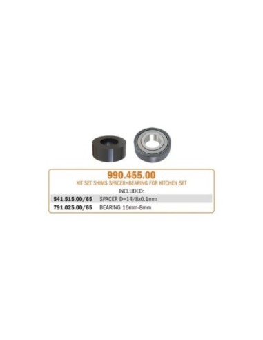 990.4 - Shield, spacer ring, key and screw kit