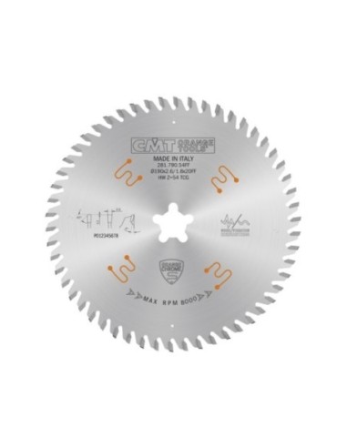Industrial low noise & chrome coated circular saw blades with TCG grind