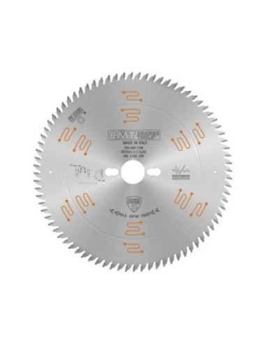 Industrial low noise and chromed saw blades