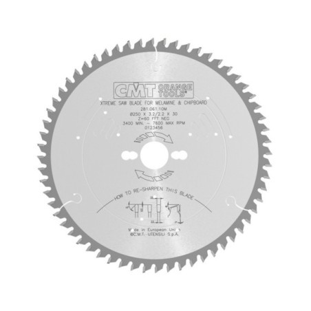 XTreme Kreissägeblätter für Laminat und Spanholz, negativer Spanwinkel