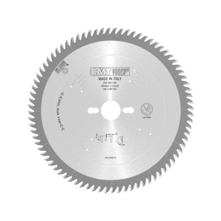 Lames circulaires industrielles pour laminés et agglomérés, angle de coupe positif