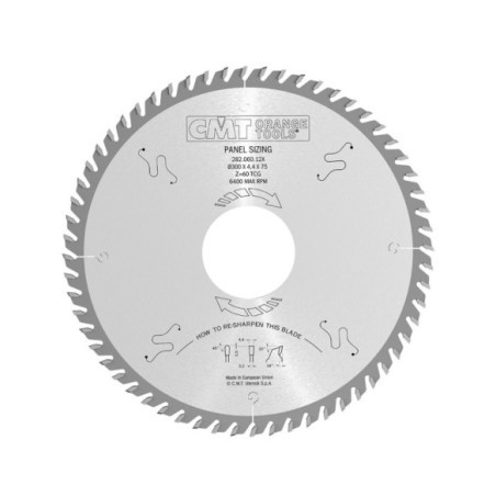 Lames circulaires industrielles pour scies à panneaux horizontales