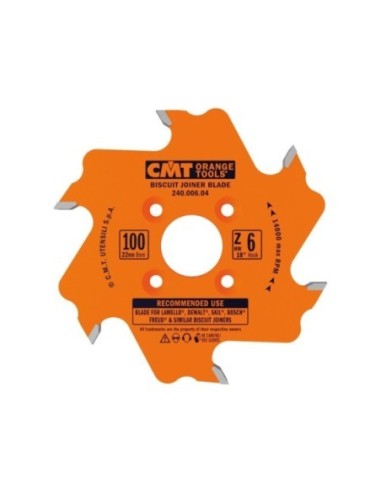 Biscuit joiner circular saw blades